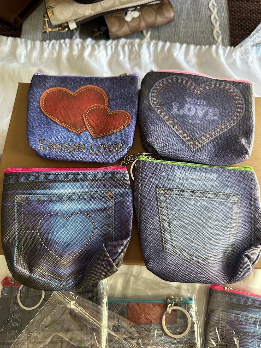 Coin Denim design pouch bundle